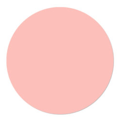 Muurcirkel effen van kleur roze