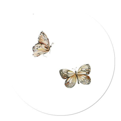 kinderkamer muurcirkel vlinders