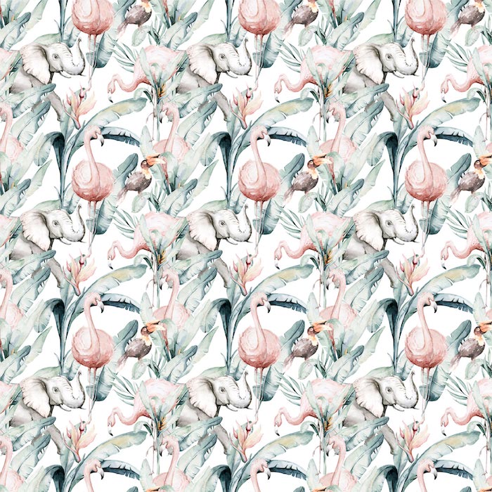 kinderkamerbehang flamingo
