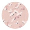Muurcirkel Japanse Kraanvogels roze
