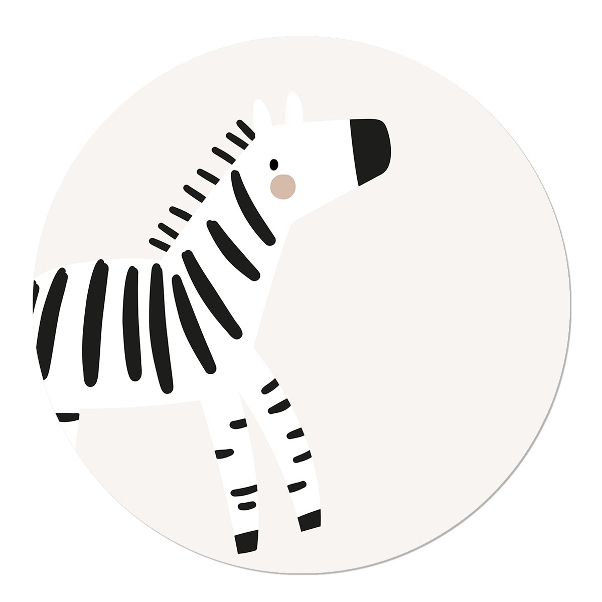 Muurcirkel Boho Zebra